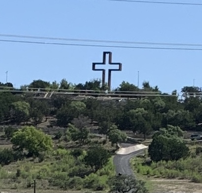 Cross on a hill